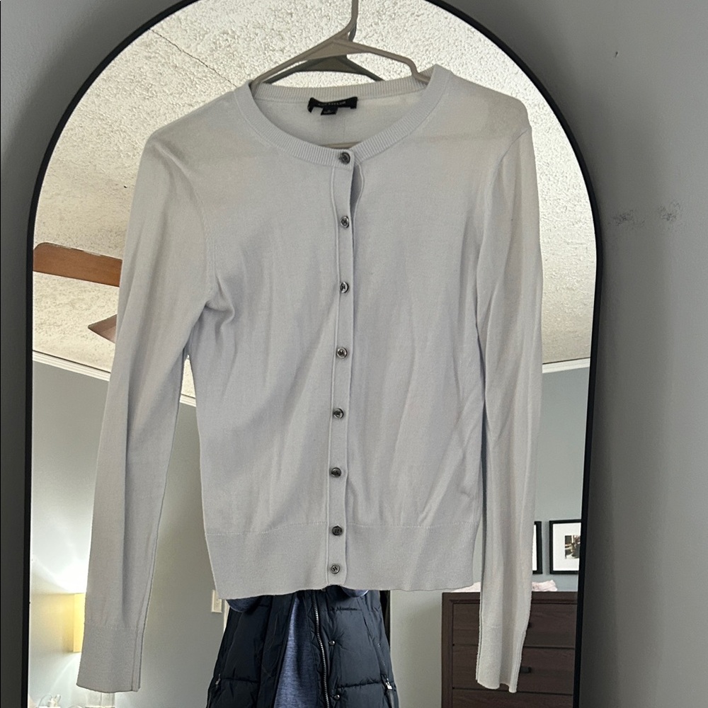Ann Taylor Pale Blue Knit Cardigan